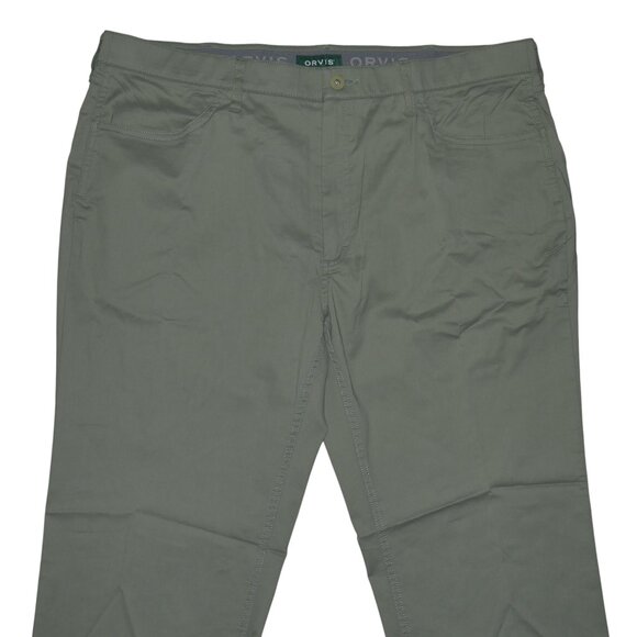 Orvis Out Of Office 5 Pocket Pants 40x30 Stretch Olive Green DWR Quick-Drying - Picture 8 of 15